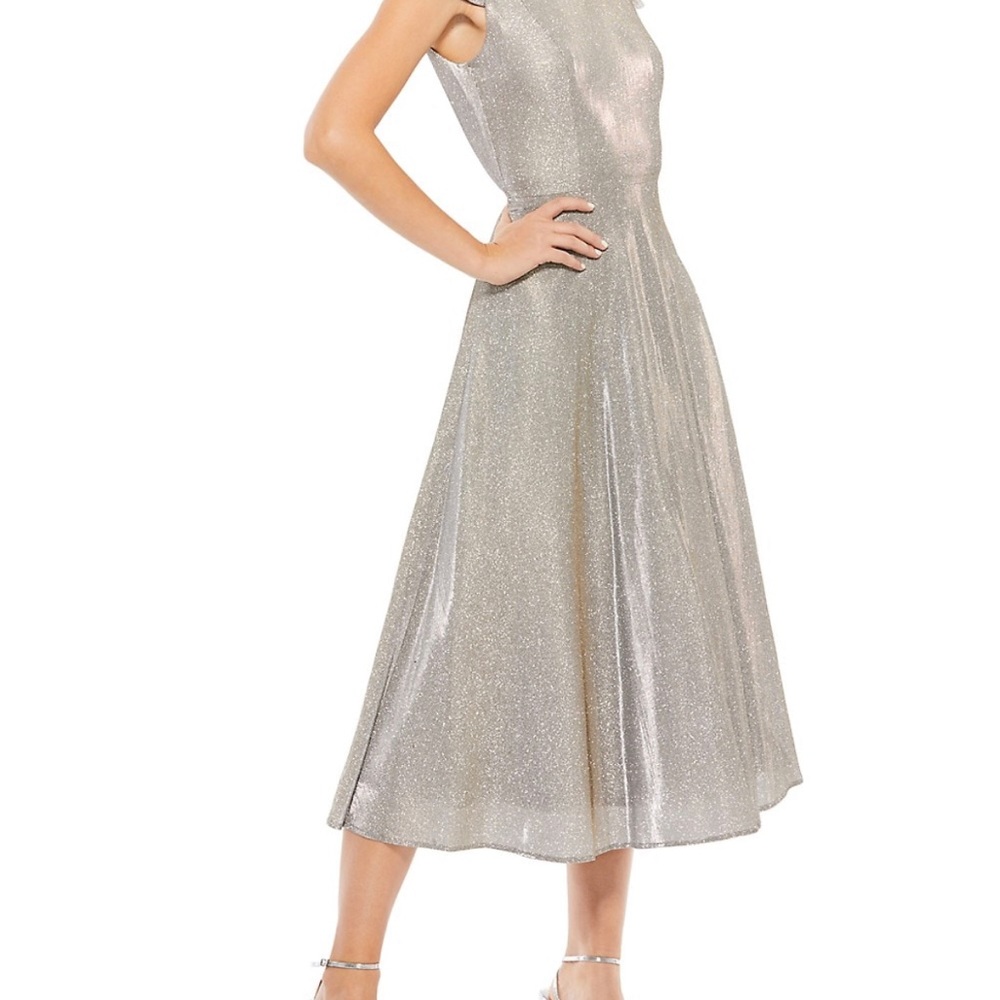 Mac Duggal Iridescent Fit&Flare Dress Size 12 Gem